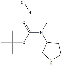 (吡咯烷-3-基)氨基甲酸叔丁酯盐酸盐 结构式