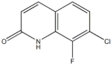 7-氯-8-氟喹啉-2(1H)-酮 结构式