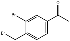 3-溴-4-(溴甲基)苯乙酮 结构式