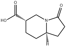 (6S,8aR)-3-oxooctahydroindolizine-6-carboxylic acid 结构式