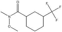 N-Methoxy-N-Methyl-3-(trifluoroMethyl)cyclohexanecarboxaMide 结构式