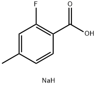 2-氟-4-甲基苯甲酸钠 结构式