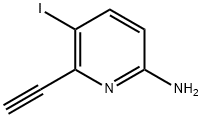 6-乙炔基-5-碘吡啶-2-胺 结构式