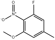 1-氟-3-甲氧基-5-甲基-2-硝基苯 结构式