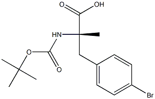 Boc-a-Methyl-L-4-broMophenylalanine 结构式