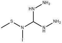 二肼基-N-碘(甲硫基)甲胺 结构式