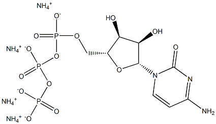 CYTIDINE 5'-TRIPHOSPHATE, AMMONIUM SALT (15N3, >96%) CP >90% (in soln) 结构式