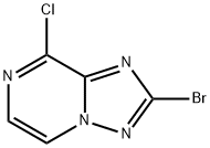 2-溴-8-氯-[1,2,4]三唑并[1,5-A]吡嗪 结构式