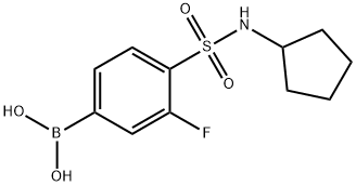 (4-(N-cyclopentylsulfaMoyl)-3-fluorophenyl)boronic acid