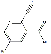 2-氰基-5-溴烟酰胺 结构式