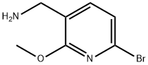 (6-溴-2-甲基吡啶-3-基)甲胺 结构式