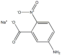 5-氨基-2-硝基苯甲酸钠 结构式