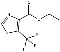 ETHYL 5-(TRIFLUOROMETHYL)THIAZOLE-4-CARBOXYLATE 结构式