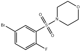 4-((5-溴-2-氟苯基)磺酰)吗啉 结构式