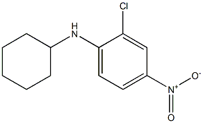 2-氯-N-环己基-4-硝基苯胺 结构式