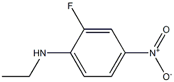2-氟-N-乙基-4-硝基苯胺 结构式