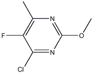 2-甲氧基-4-氯-5-氟-6-甲基嘧啶 结构式