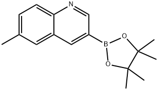 6-甲基-喹啉-3-硼酸频哪醇酯 结构式