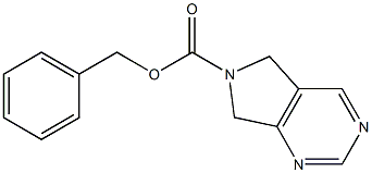 5,7-Dihydro-pyrrolo[3,4-d]pyriMidine-6-carboxylic acid benzyl ester 结构式