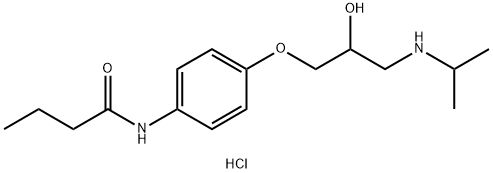 N-(4-(2-hydroxy-3-(isopropylaMino)propoxy)phenyl)butyraMide hydrochloride 结构式
