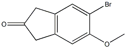 5-溴-6-甲氧基茚酮 结构式