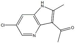 3-Acetyl-6-choro-2-Methyl-4-azaindole 结构式