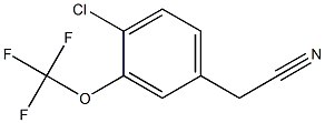 2-(4-chloro-3-(trifluoroMethoxy)phenyl)acetonitrile 结构式