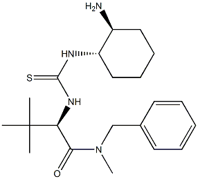 (2R)-2-[[[[(1S,2S)-2-氨基环己基]氨基]硫代甲基]氨基]-N,3,3-三甲基-N-(苯基甲基)丁酰胺 结构式