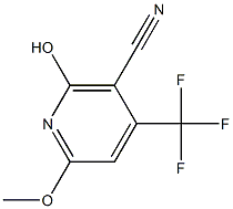 2-羟基-6-甲氧基-4-三氟甲基烟腈 结构式