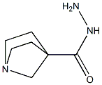 1-Azabicyclo[2.2.1]heptane-4-carbohydrazide 结构式