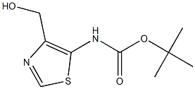 tert-Butyl [4-(hydroxyMethyl)thiazol-5-yl]carbaMate 结构式