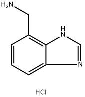 (1H-苯并[D]咪唑-7-基)甲胺盐酸盐 结构式