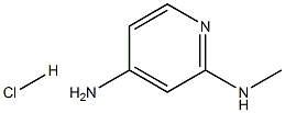 N2-甲基吡啶-2,4-二胺盐酸盐 结构式