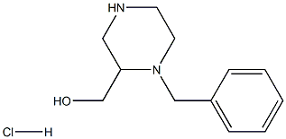 (1-苄基哌嗪-2-基)甲醇盐酸盐 结构式