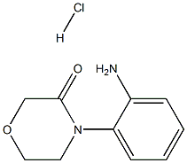 4-(2-氨基苯基)吗啉-3-酮盐酸盐 结构式