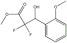 Methyl 2,2-difluoro-3-hydroxy-3-(2-Methoxyphenyl)propanoate 结构式