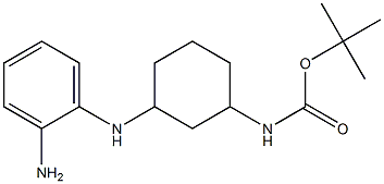 tert-butyl (3-((2-aMinophenyl)aMino)cyclohexyl)carbaMate 结构式