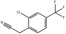 2-氯-4-(三氟甲基)苯基乙腈 结构式