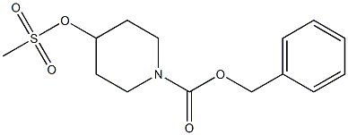 1-CBZ-4-甲磺酰氧基哌啶 结构式