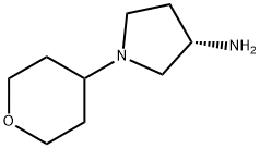 S-1-(四氢-2H-吡喃-4-基)吡咯烷-3-胺 结构式