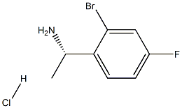 (S)-1-(2-溴-4-氟苯基)乙胺盐酸盐 结构式