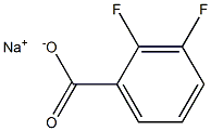 2,3-二氟苯甲酸钠 结构式