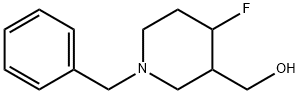 (1-benzyl-4-fluoropiperidin-3-yl)Methanol 结构式