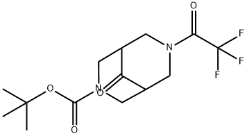 tert-butyl 9-oxo-7-(2,2,2-trifluoroacetyl)-3,7-diaza-bicyclo[3.3.1]nonane-3-carboxylate 结构式