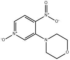 3-吗啉-4-硝基吡啶-1-氧基 结构式