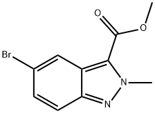 5-溴-2-甲基-2H-吲唑-3-甲酸甲酯 结构式