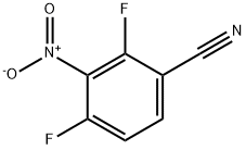 2,4-二氟-3-硝基苯腈 结构式
