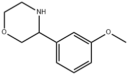 3-(3-甲氧基苯基)吗啉 结构式