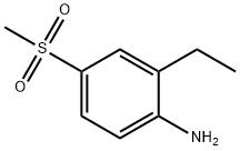 2-乙基-4-甲砜基苯胺 结构式