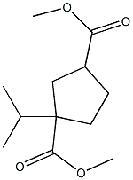 diMethyl 1-isopropylcyclopentane-1,3-dicarboxylate 结构式